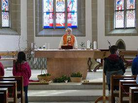 Palmsontag in St. Crescentius - Beginn der Heiligen Woche (Foto: Karl-Franz Thiede)
